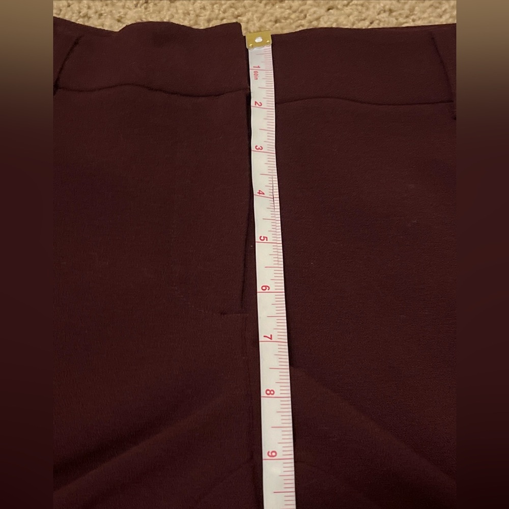 Mario Serrani Ladies’ Deep Wine Career Trouser Pants Size 2 - Picture 9 of 10